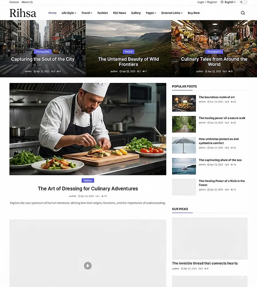 ريشة - سكربت للمدونات والمجلات