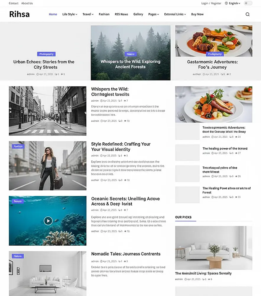 ريشة - سكربت للمدونات والمجلات