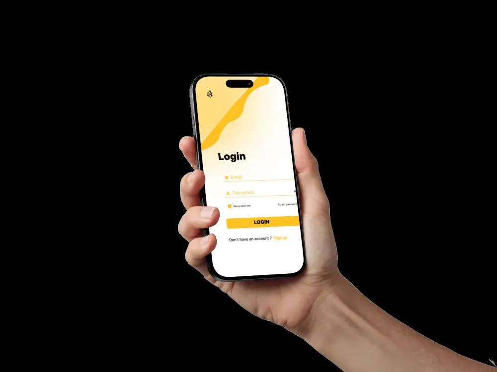 login and sign up page