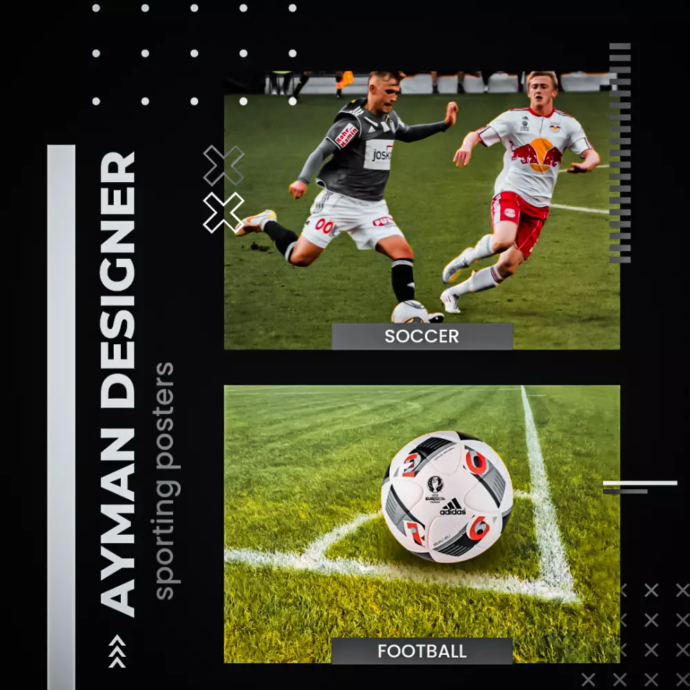 تصميم بوسترات رياضيه انيقه