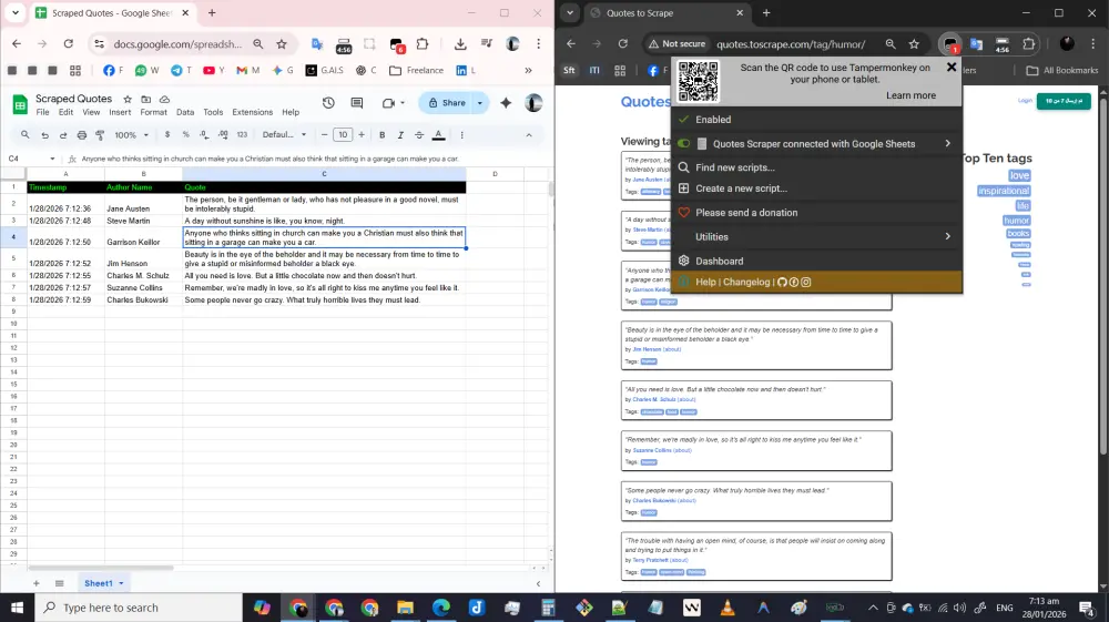 برمجة أداة استخراج بيانات تعمل مباشرة من متصفحك Web Scraper حسب طلبك