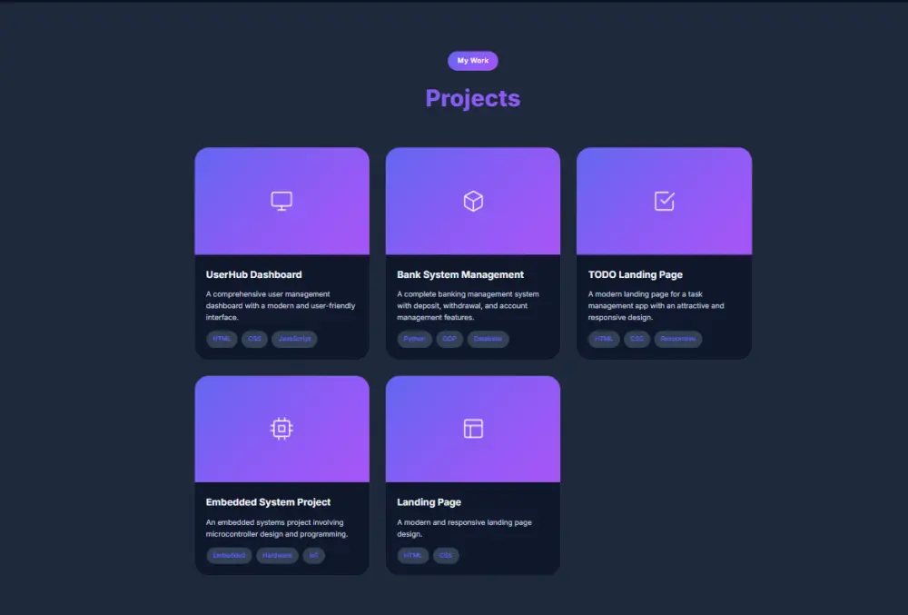 تصميم معرض أعمال (Portfolio) احترافي