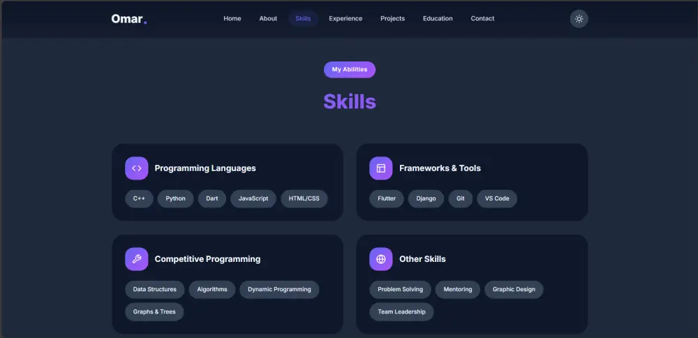 تصميم معرض أعمال (Portfolio) احترافي