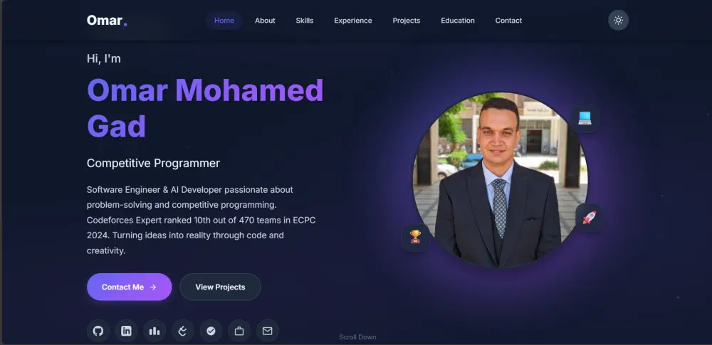 تصميم معرض أعمال (Portfolio) احترافي