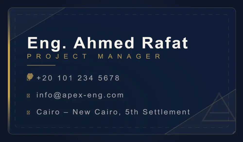 تصميم كارت بيزنس احترافي و عصرى