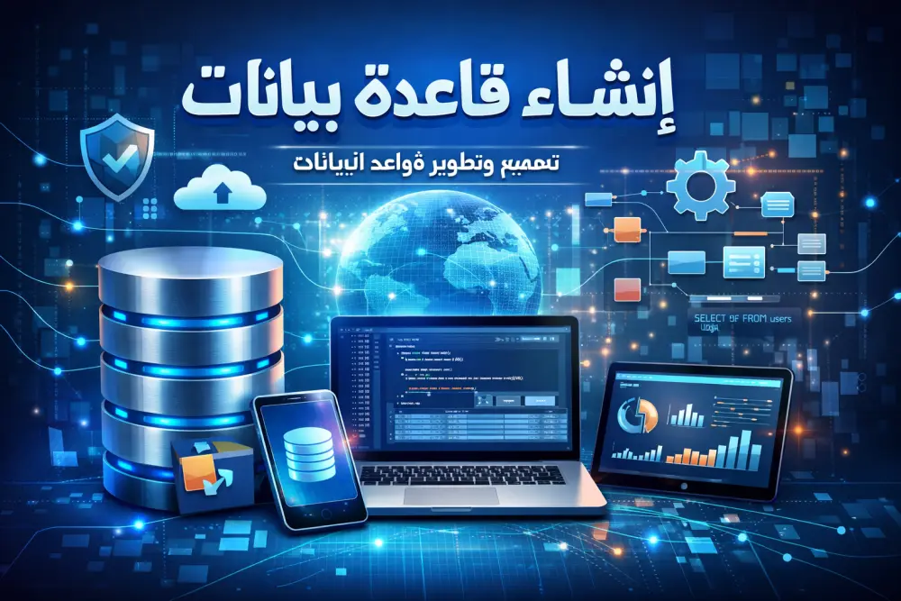 انشاء قاعدة بيانات