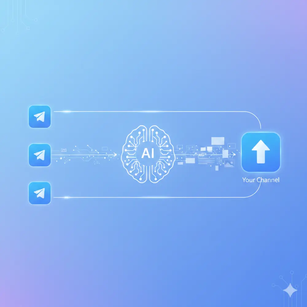بوت النقل الذكي وتنقية المحتوى (Telegram & Discord) بالذكاء الاصطناعي