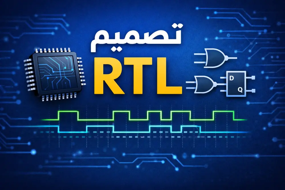 تصميم وكتابة  RTL Verilog Code/s لموديولات ( .....FSM – UART – FIFO) مع Testbench