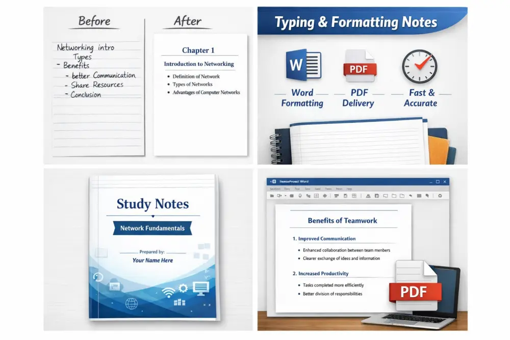 كتابة مذكرات ومستندات احترافية على Word