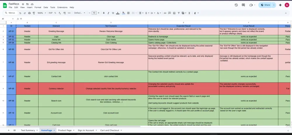 اختبار المواقع Manual Testing