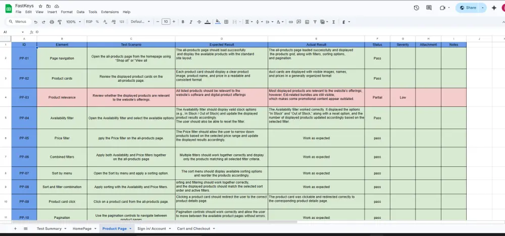 اختبار المواقع Manual Testing