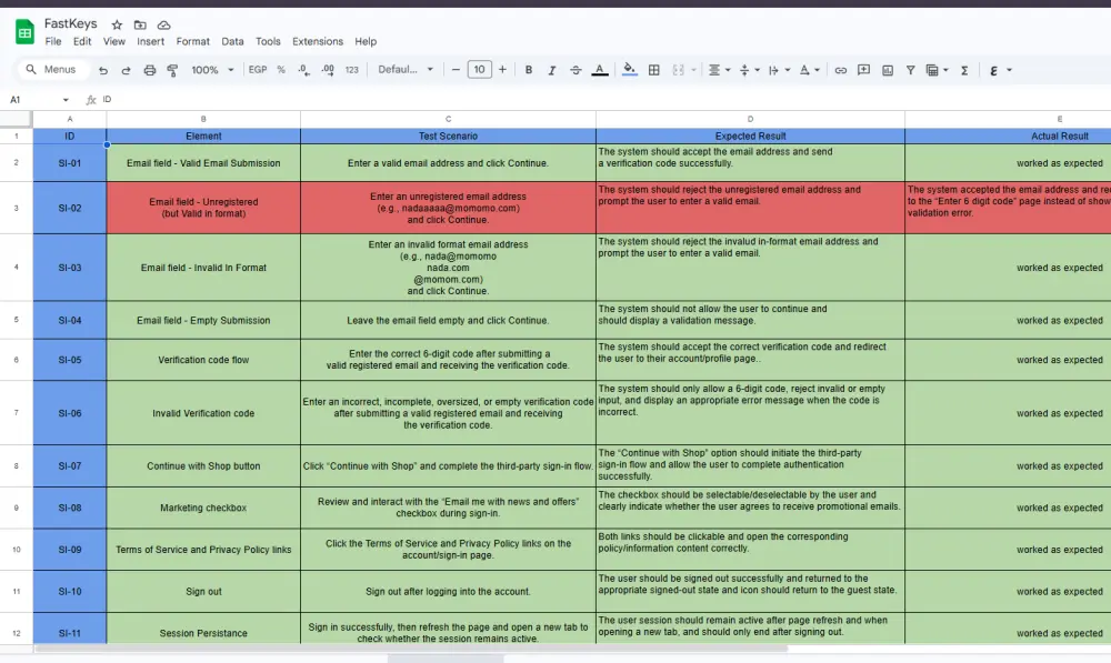 اختبار المواقع Manual Testing