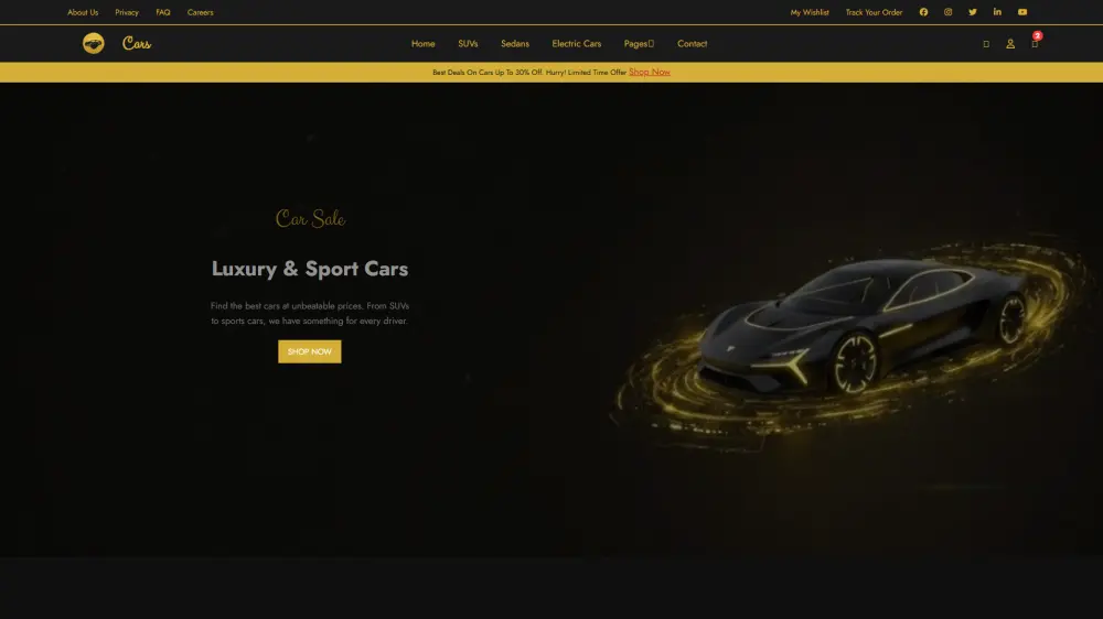 هصمملك landing page احترافيه ومتجاوبه ب استخدام Html /Css/React.js