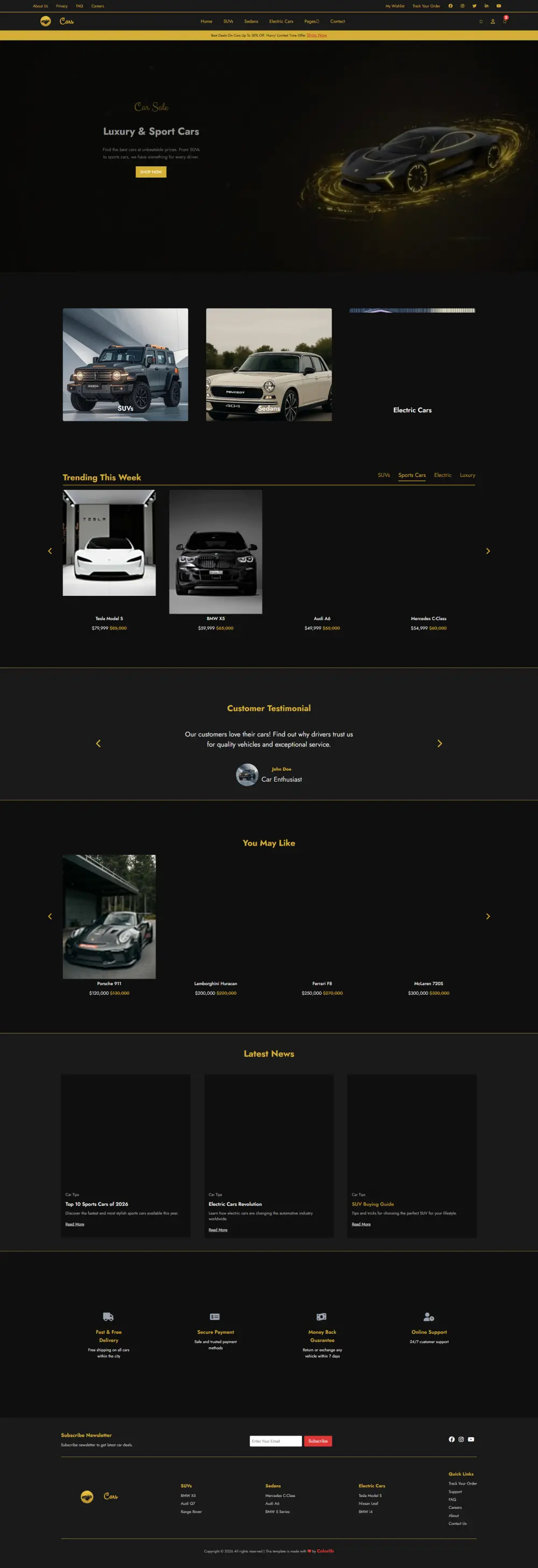هصمملك landing page احترافيه ومتجاوبه ب استخدام Html /Css/React.js