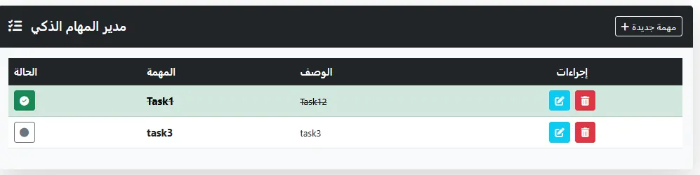 نظام متكامل لإدارة المهام (Full-Stack) باستخدام ASP.NET Core MVC