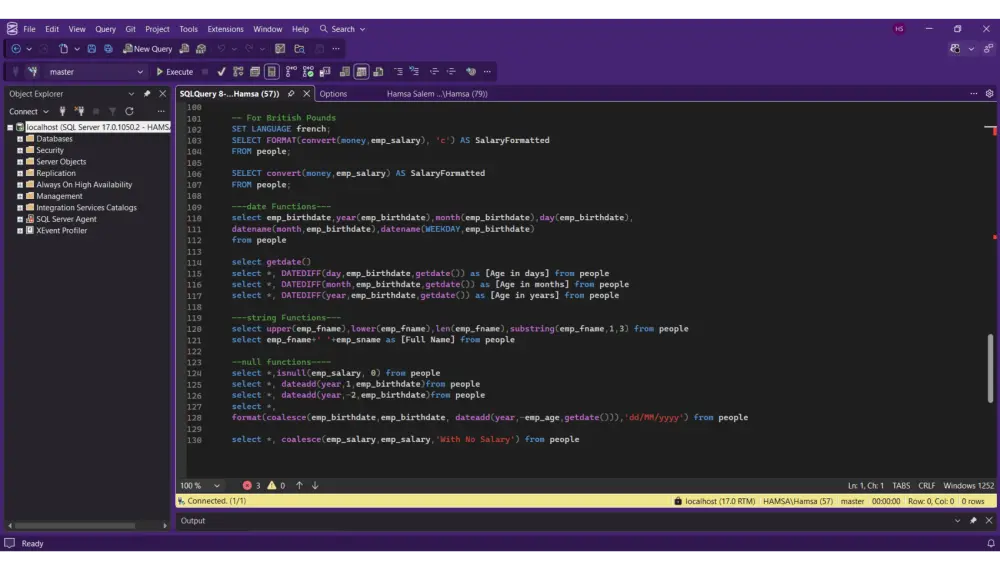 تحليل بيانات وتصميم قواعد بيانات احترافية باستخدام لغة SQL