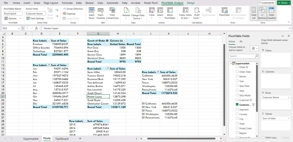 تصميم Dashboard تفاعلية واحترافية باستخدام Excel