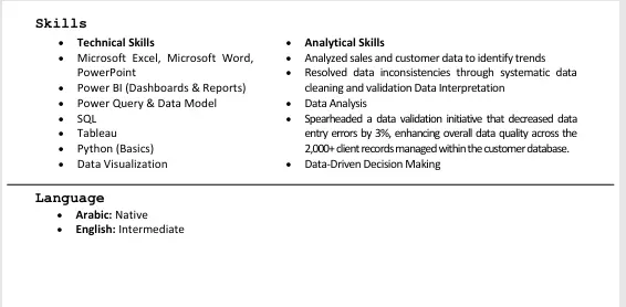 إنشاء سيرة ذاتية احترافية ومتوافقة مع أنظمة التوظيف (ATS)