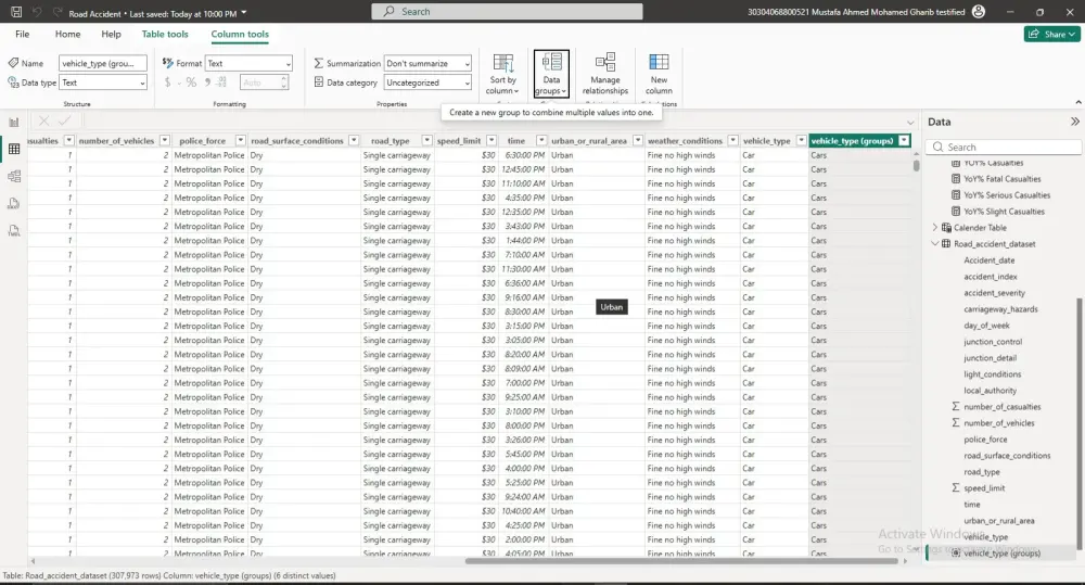 تنظيف البيانات وتجهيزها للتحليل باستخدام Power BI