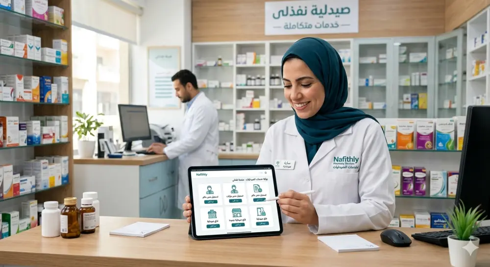 خدمة تسجيل مدير صيدلي (دائم / مؤقت) + فتح وغلق