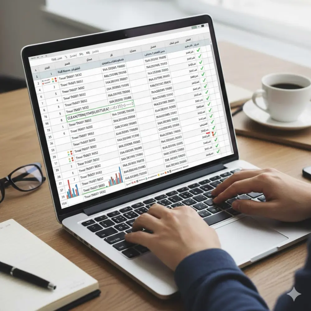 تنظيف وترتيب بيانات Excel بشكل احترافي