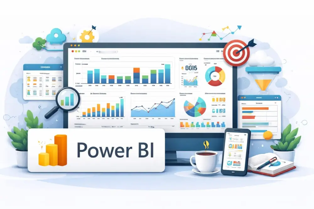 حول بياناتك الى داشبورد تفاعلي بواسطة Power Bi