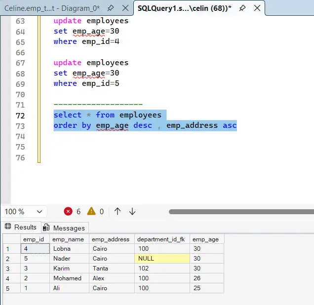 تنظيف وتنظيم البيانات (Data Cleaning) بإستخدام SQL Queries