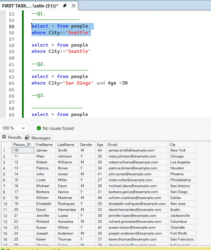 تنظيف وتنظيم البيانات (Data Cleaning) بإستخدام SQL Queries