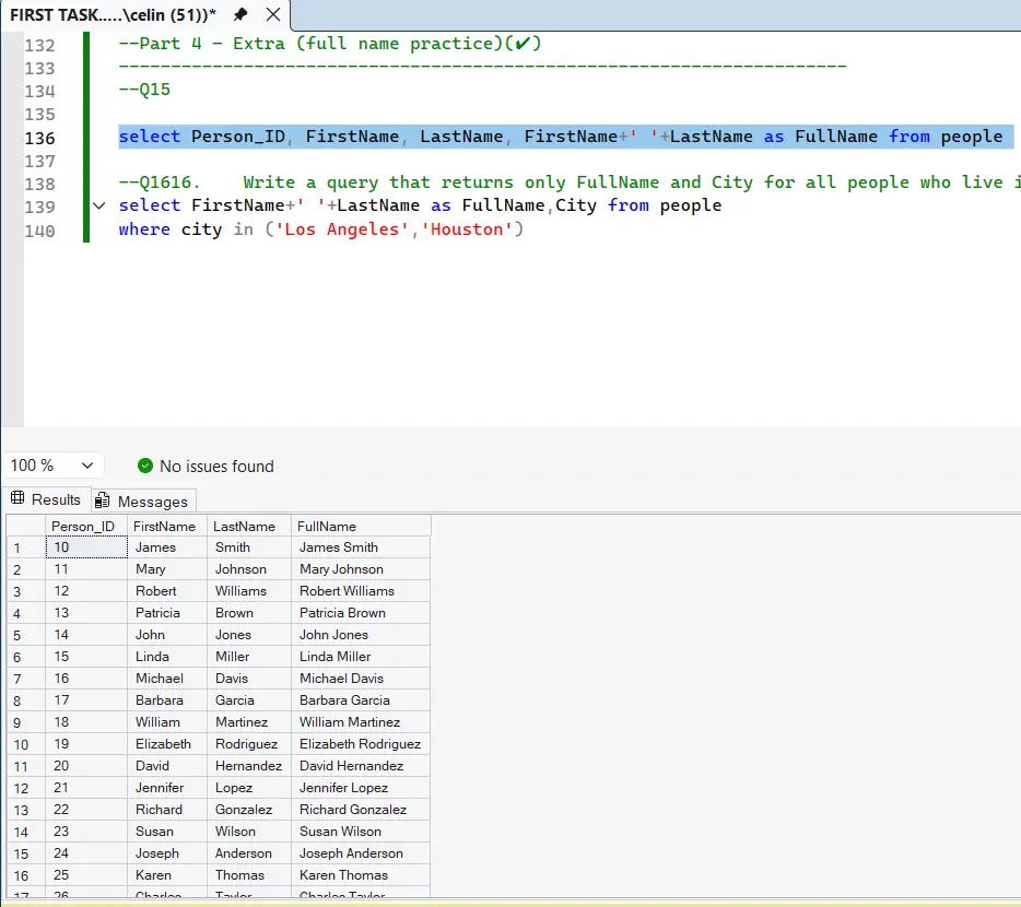 تنظيف وتنظيم البيانات (Data Cleaning) بإستخدام SQL Queries