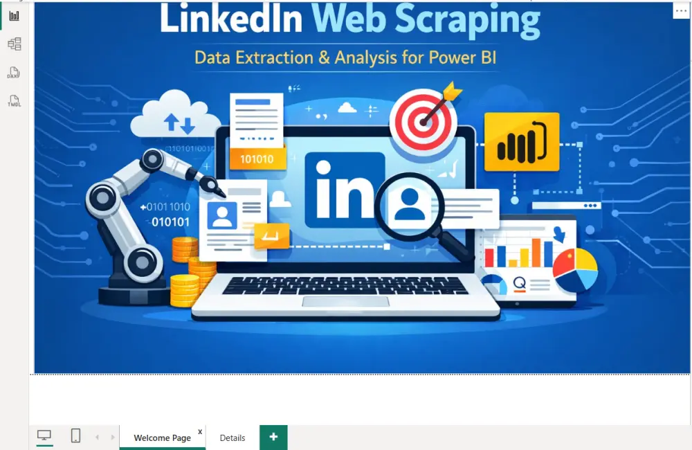استخراج البيانات باستخدام Python (Web Scraping)، تنظيفها ومعالجتها باستخدام SQL، ثم تحويلها إلى تقارير ولوحات معلومات تفاعلية باستخدام Power BI