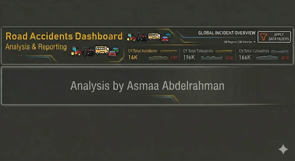 تحليل بيانات وتصميم داشبورد Power BI تفاعلية واحترافية