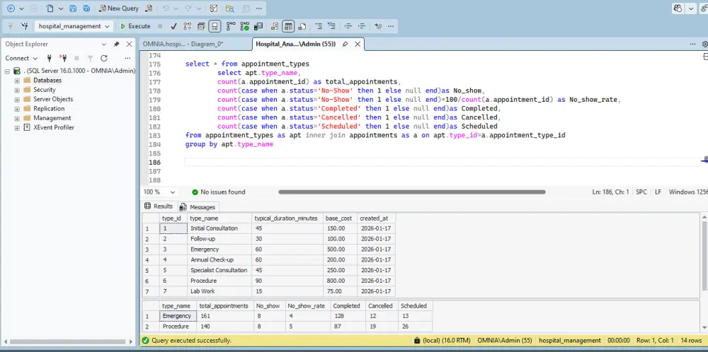 إنشاء قاعدة بيانات باستخدام SQL server