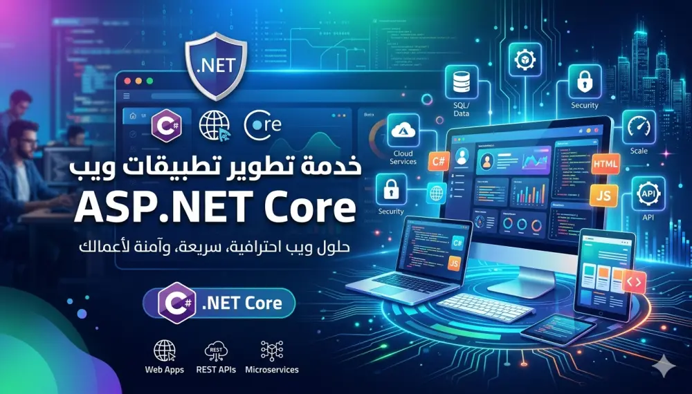 تطوير تطبيق ويب كامل بـ ASP.NET Core – متكامل وآمن وقابل للتوسع