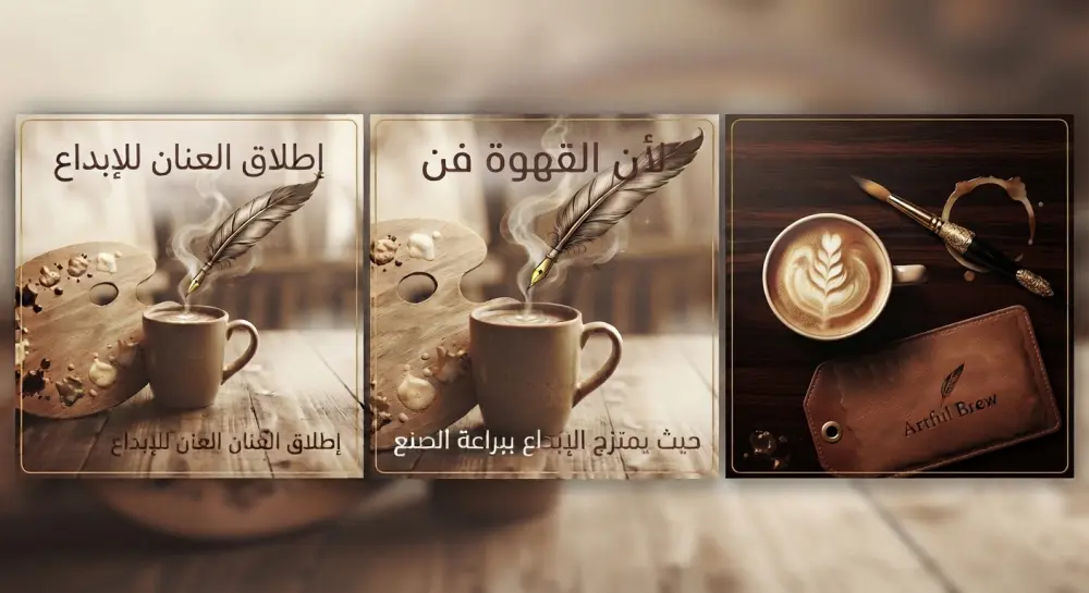 تصميم 3 بوستات السوشيال ميديا