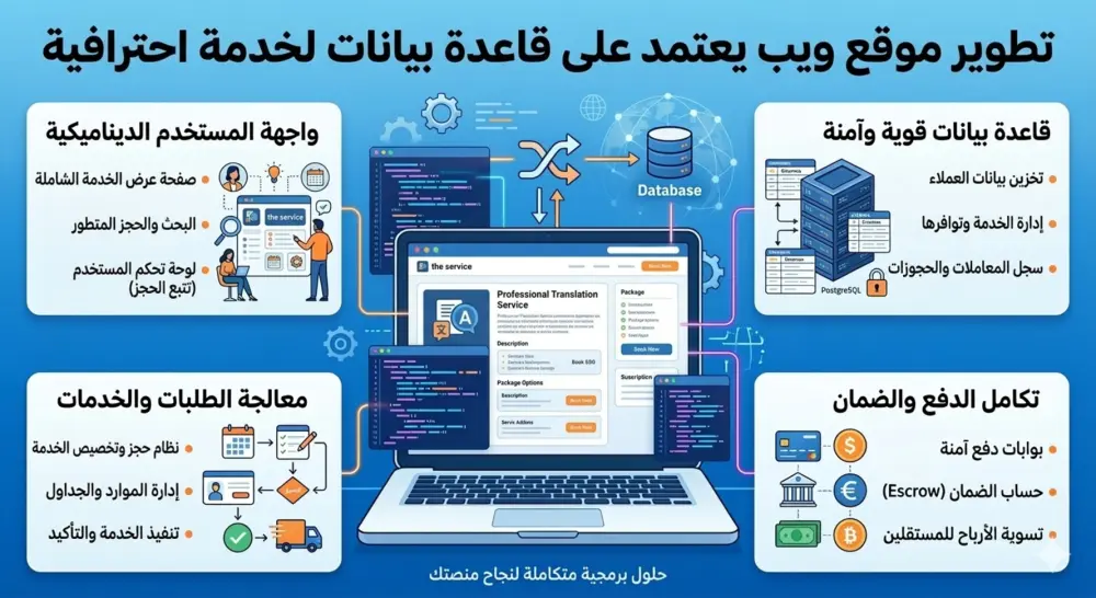 تطوير موقع ويب يعتمد على قاعدة البيانات SQL
