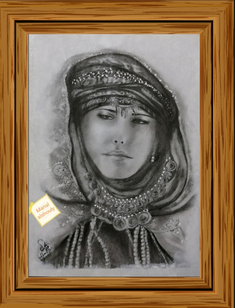 رسم بورتريه.. الوان او بدون الوان