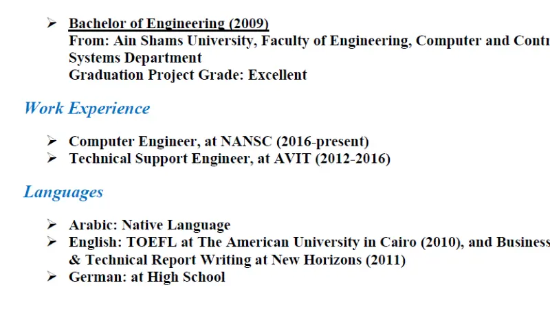 اعداد وكتابة سيرة ذاتية احترافية CV متوافقة مع نظام ATS