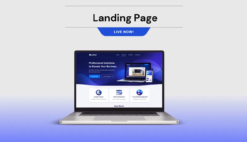 برمجة صفحة هبوط Landing Page احترافية