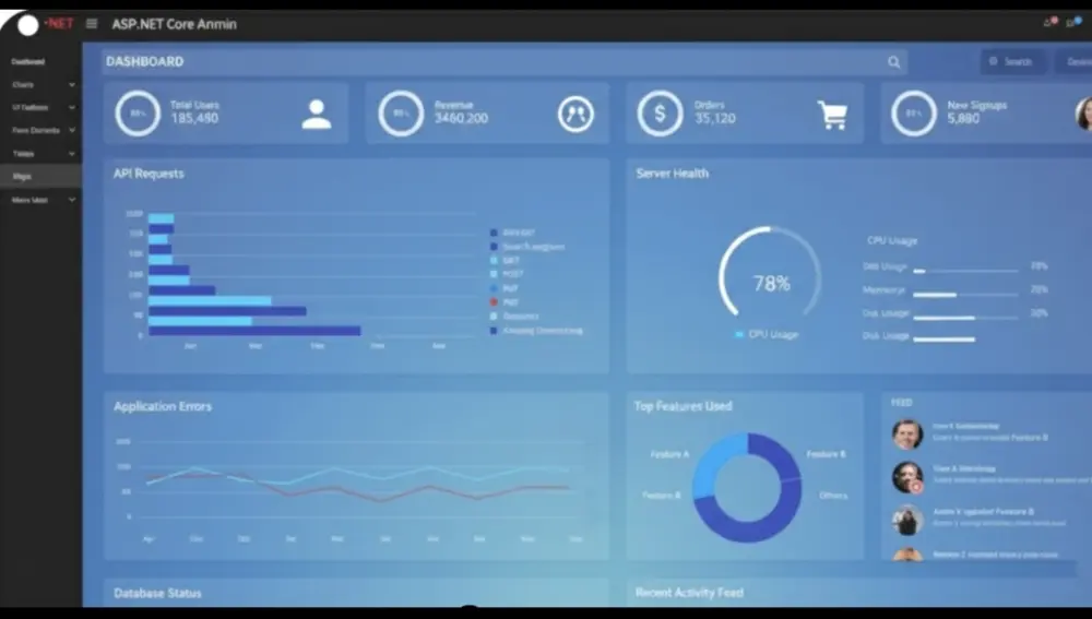بناء لوحات تحكم إدارية (Dashboards) وأنظمة API متكاملة باستخدام .NET
