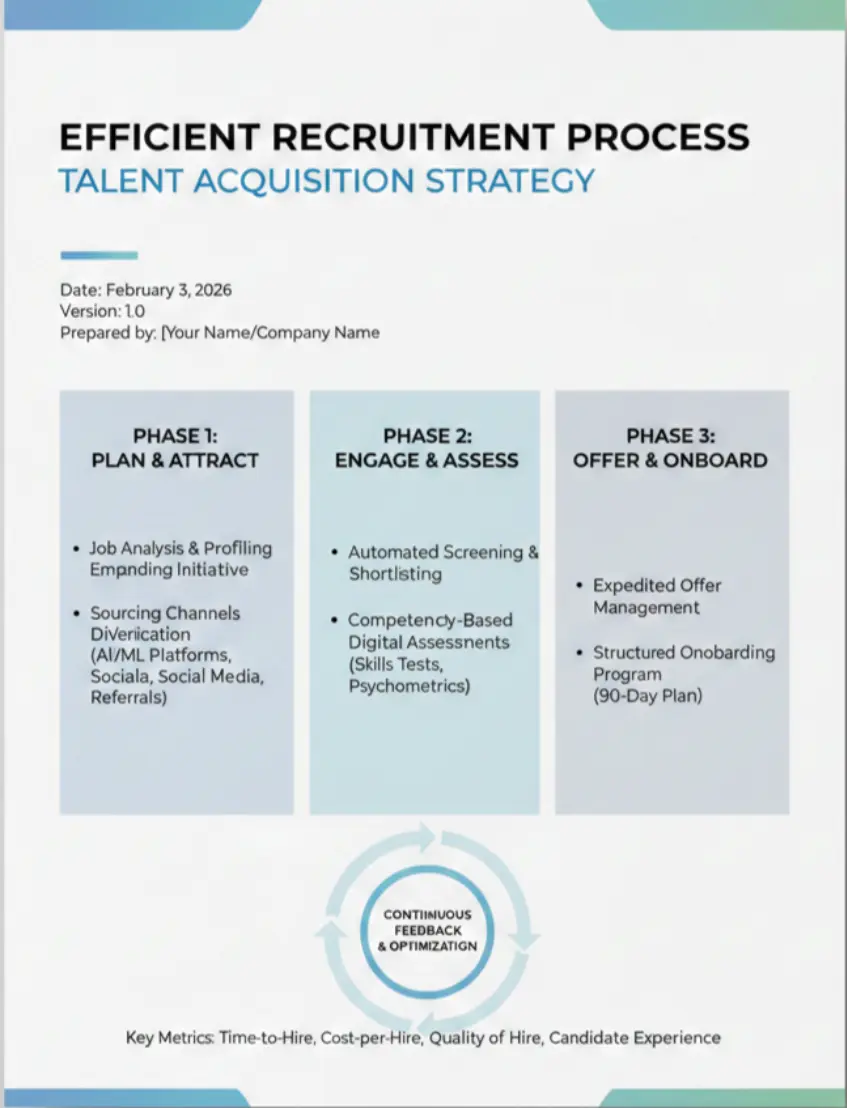 استشارات توظيف وبناء فرق تقنية (Technical Recruitment Strategy