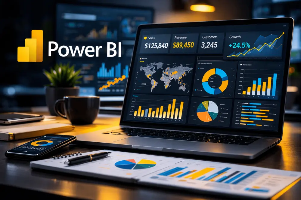 تصميم لوحة Dashboards تفاعلية واحترافية باستخدام Power BI