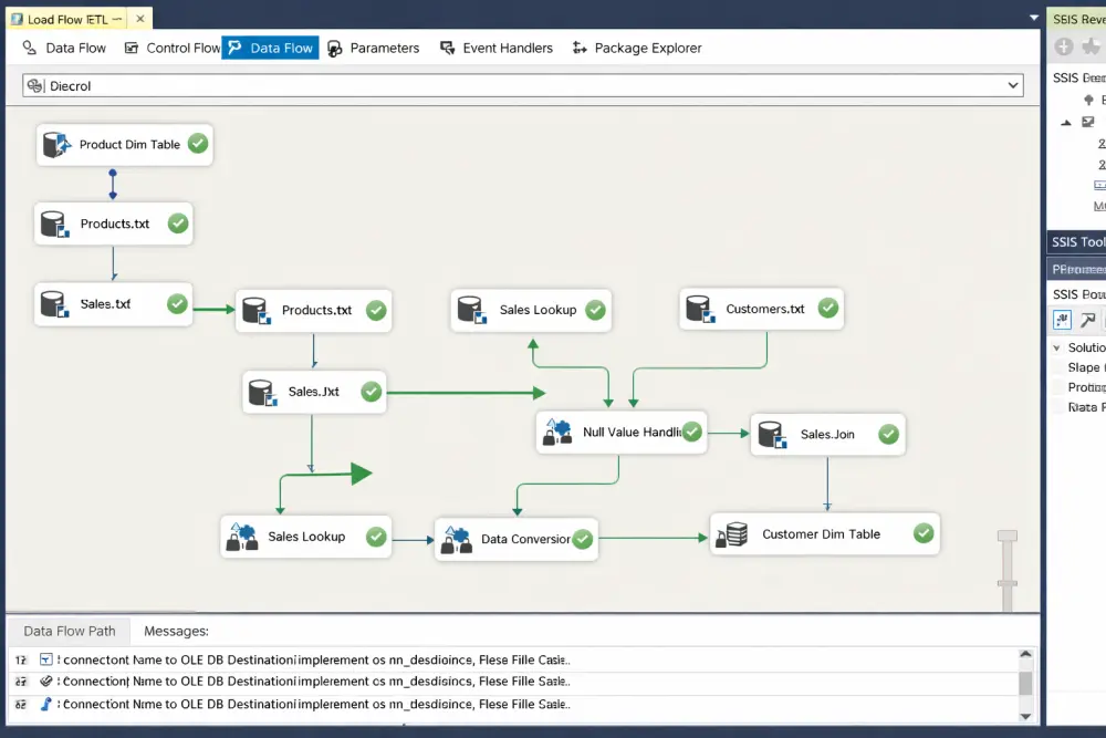 إنشاء وتنفيذ عمليات ETL احترافية باستخدام SSIS (SQL Server Integration Services)
