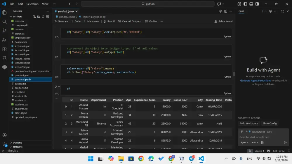 خدمة ETL احترافية: تنظيف ملفات CSV وبناء قاعدة بيانات SQL