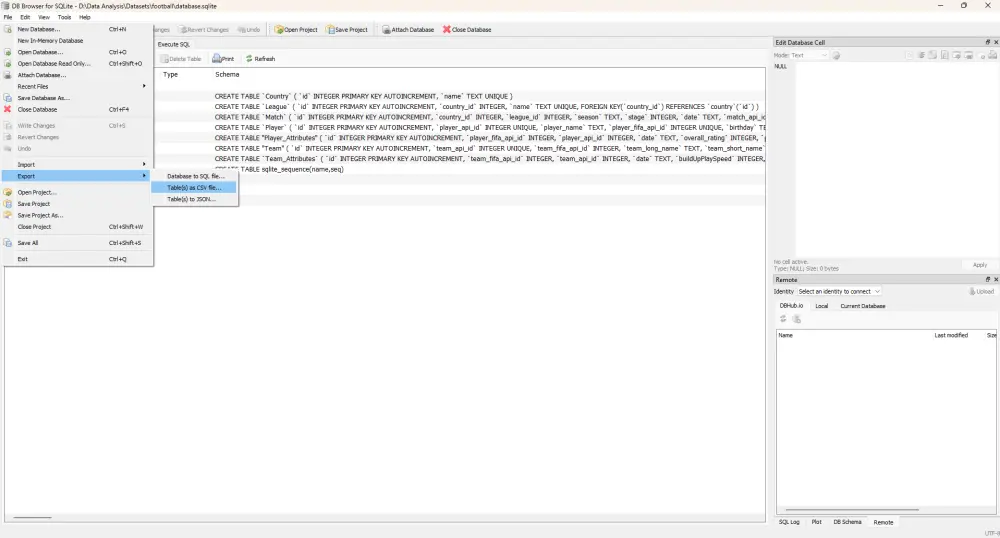 تحويل قاعدة بيانات  إلي ملفات إكسيل | Convert Database (.bak /sqlite) to Spreadsheet