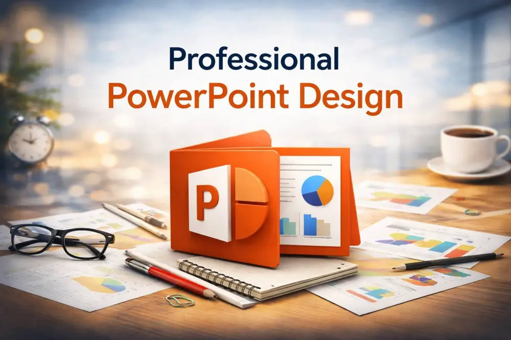 كتابة وتصميم عروض PowerPoint احترافية
