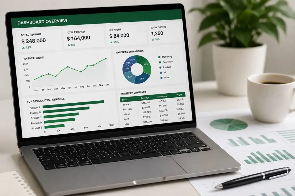 تحليل البيانات وإنشاء Dashboard احترافي باستخدام Excel