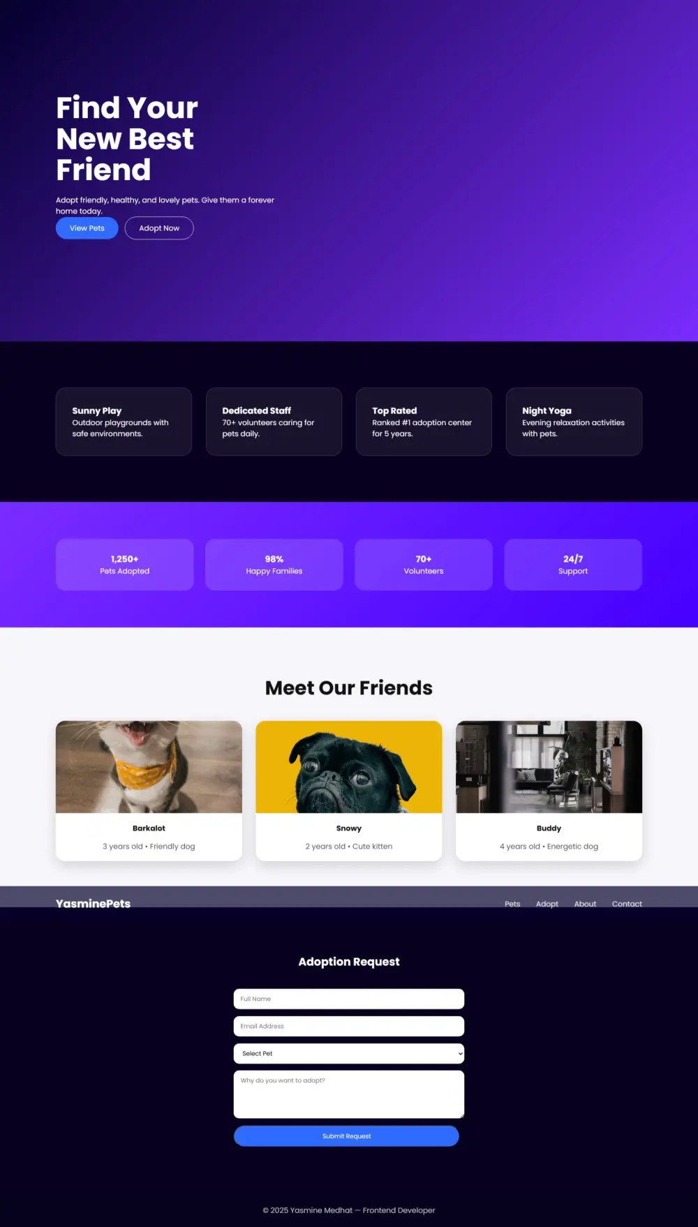 أقدم لك تصميم Front-End احترافي باستخدام HTML, CSS, JavaScript و React، مع التركيز على تجربة المستخدم وسرعة الأداء وتنظيم الكود.