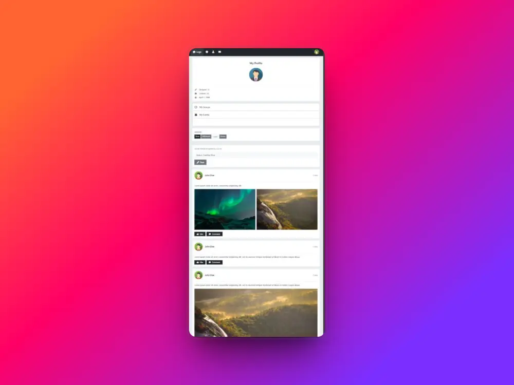 واجهات مواقع احترافية وتصميم لوحات تحكم عصرية ومتجاوبة