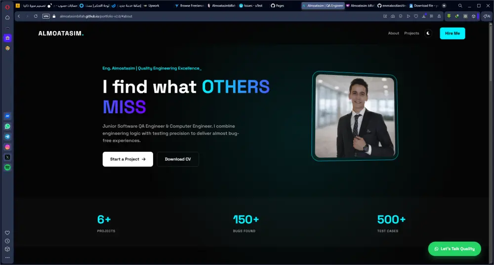 تصميم وتطوير بورتفليو احترافي يعكس مهاراتك ويزيد فرص توظيفك