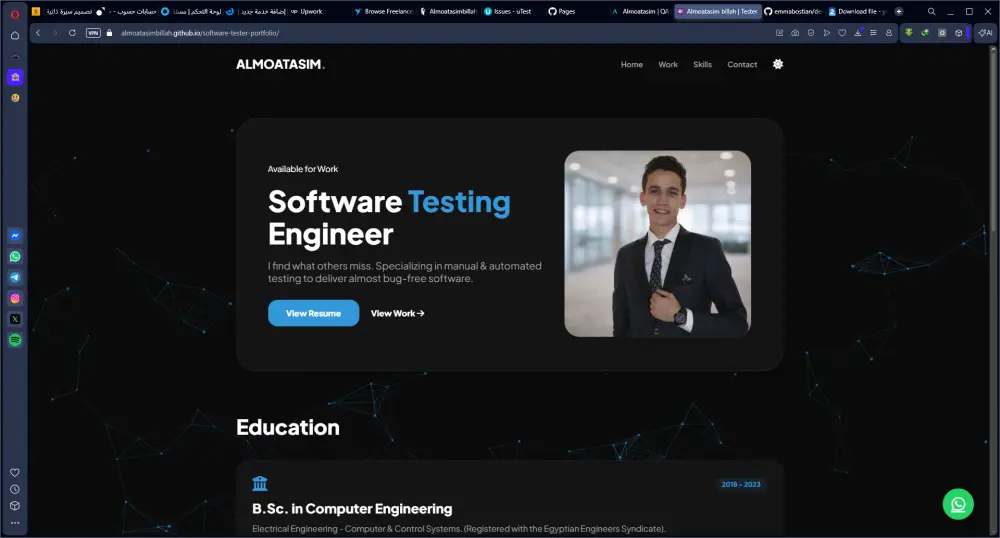 تصميم وتطوير بورتفليو احترافي يعكس مهاراتك ويزيد فرص توظيفك